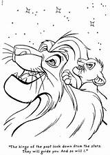 Coloring Lion King Pages Simba Mufasa Disney Christmas Book Para Colorear Printable Colouring Dibujos Sheets Kids Print Leon Adult Drawing sketch template