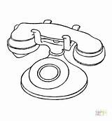 Telephone Coloring Pages Phone Old Vintage Printable Drawing Electronic Color Cell Electronics Booth Technology Telecom Getdrawings Mobile Coloringpages101 Getcolorings Fax sketch template