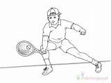 Tennis Joueur Tenis Coloriages Humoristique Kolorowanki Dzieci Kolorowanka sketch template