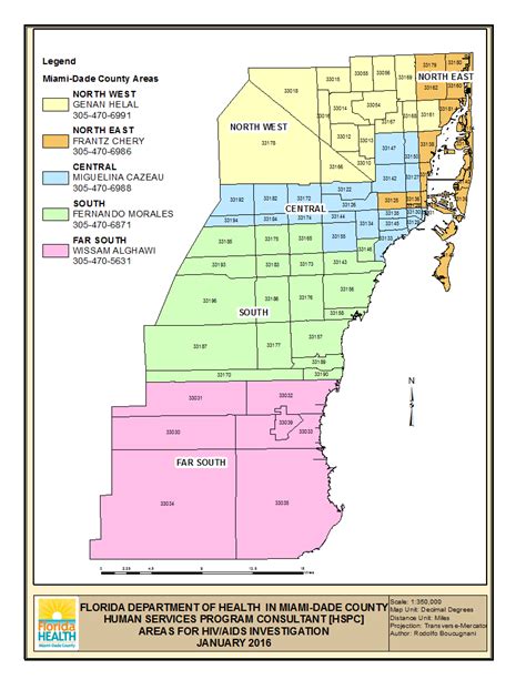 Miami Area Zip Codes Map