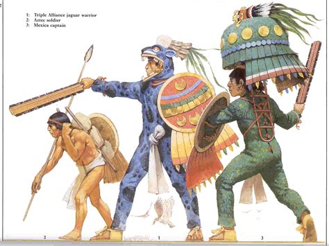 aztec organisation weapons  warfare
