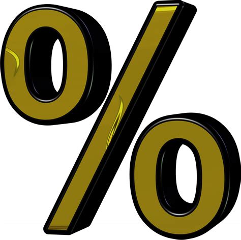 gold percentage sign  stock photo public domain pictures