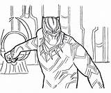 Pantera Marvel Guerra Dibujar sketch template