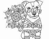 Jack Russell Coloring Pages Terrier Getcolorings Getdrawings sketch template