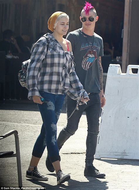 paris jackson and her drummer beau michael snoddy light up after leaving a café daily mail online