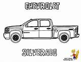 Silverado Chevrolet Yescoloring Side Lorry sketch template
