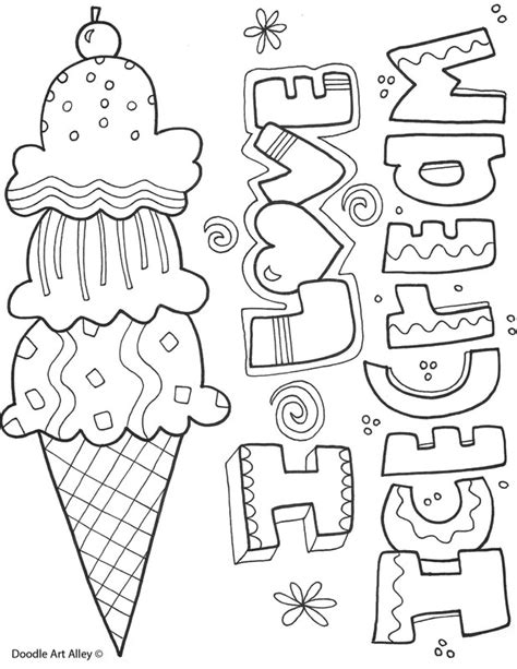 summertime printables classroom doodles
