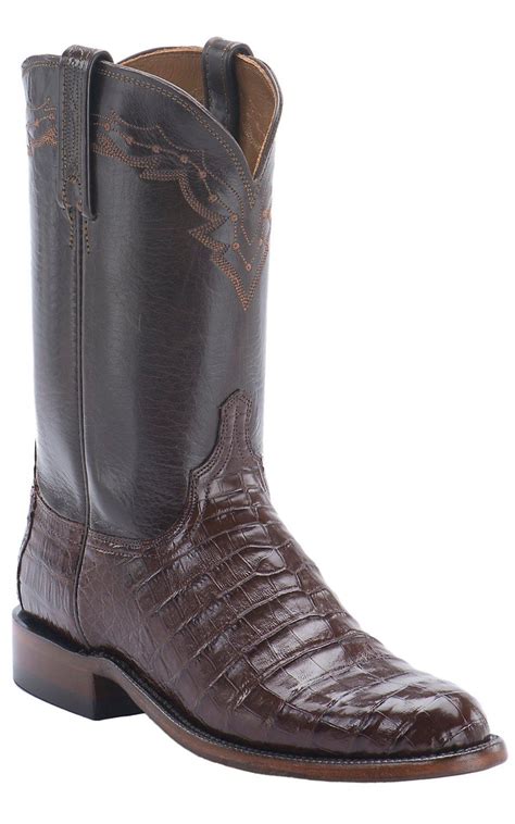 Lucchese® 1883™ Men S Sienna Ultra Belly Caiman Exotic Roper Boots