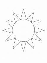 Coloring Sun Pages Clipart Popular Library Coloringhome Circle sketch template