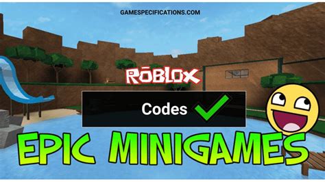roblox epic minigames codes    items july  game specifications