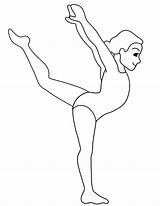 Gymnastic sketch template