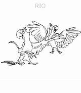 Rio Coloring Pages Movie sketch template