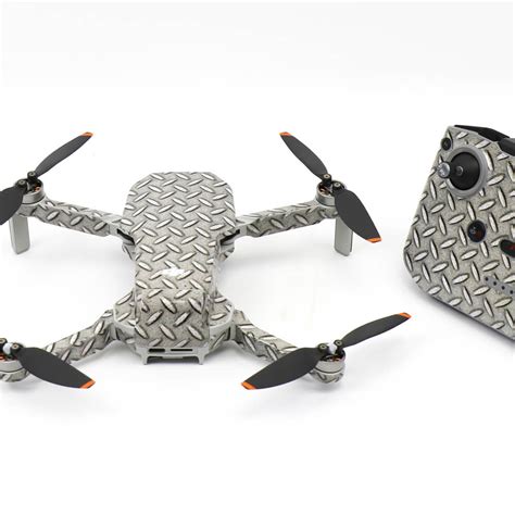 wrap skin decal stickers diamond plate dji mini  drone accessories australia