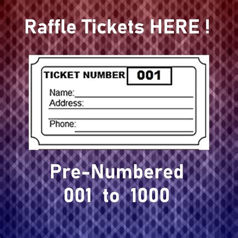raffle ticket template  blank raffle   page party work