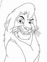 Kopa Lion Coloring Vitani sketch template