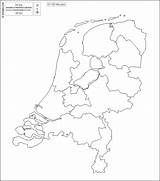 Netherlands Provinces Outline Map Blank Holland Carte Cities Main Maps sketch template