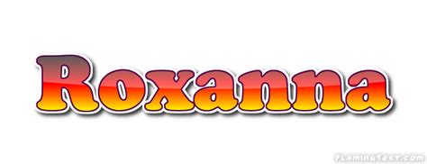 roxanna ロゴ フレーミングテキストからの無料の名前デザインツール