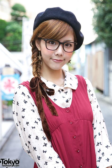 Stylish Yurika S Glasses Beret And Long Chelsea Romper