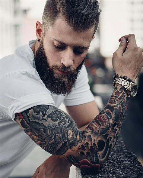 Tremendous Beards Styles With Tattoo For Male Beard Pictures Beard
