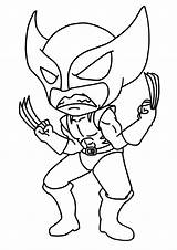 Wolverine Superheroes Coloring Men Pages Super Printable Héros Drawing Kb Coloriages Drawings Printablefreecoloring sketch template