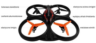 duzy dron overmax  bee drone  quadrocopter  oficjalne archiwum allegro