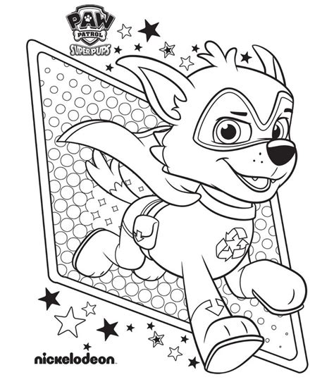 paw patrol super pups coloring page paw patrol coloring pages