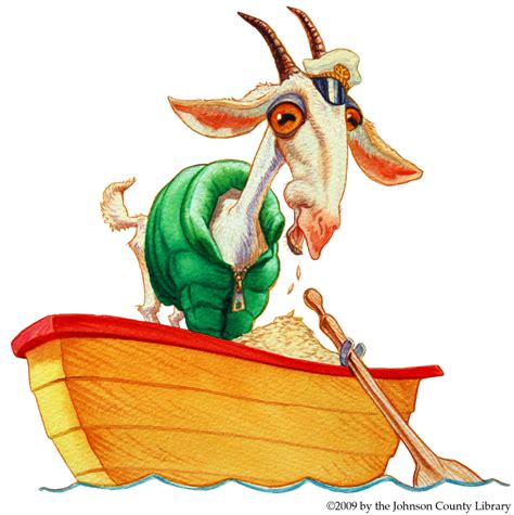 goat   boat   oar      head sticking