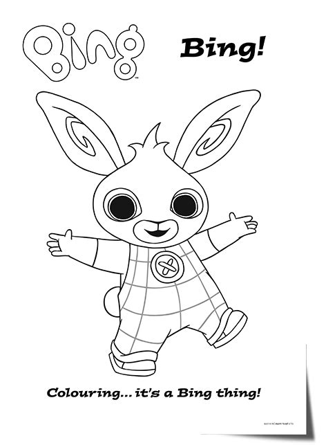bing bunny character colouring sheets bing bunny bunny coloring