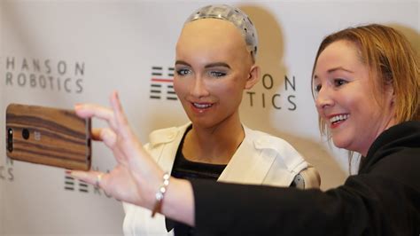 Ces 2018 A Clunky Chat With Sophia The Robot Bbc News