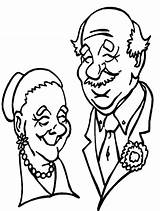 Grandmother Grandfather Drawing Coloring Pages Grandpa Father Sketch Clipart Daughter Clipartmag Color Drawings Paintingvalley sketch template