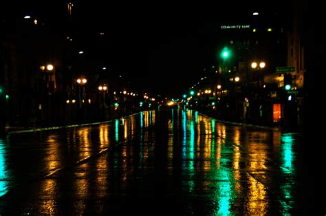 reflections   rainy night  andyserrano  deviantart