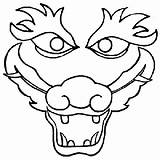 Dragon Head Coloring Printable Pages Getcolorings Color sketch template
