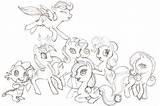 Pony Mane Mlp Harusame Ponies sketch template