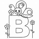 Coloring Learning Butterfly Pages Abc Letter Blocks Printable Preschoolers Getcolorings Kids Color Educational Pa sketch template