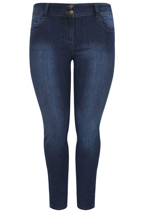 indigo skinny shaper ava jeans available in 30 and 32 plus size 16 to 32