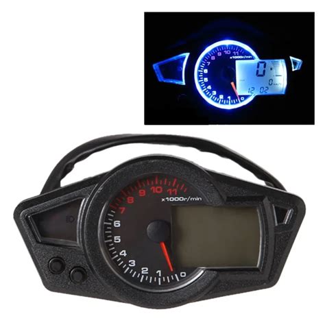 speedometer blue lcd digital backlight speedometer tachometer odometer motorcyle motorbike motor