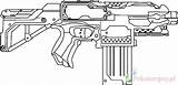 Nerf Kolorowanki Pistool Kleurplaten Blaster Sniper Dzieci Wydruku Blasters sketch template