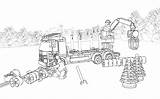 Lego Coloring Pages City Colouring Truck Train Sheets Color sketch template
