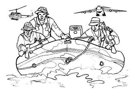 army  boat  educational coloring pages  print letscoloritcom