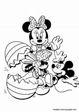 Mouse Coloring Minnie Pages Easter Mickey Disney Pluto Printable Drawing Egg Color Eggs Eater Print Book Getdrawings Cartoon Donald Characters sketch template