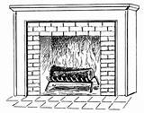 Fireplace Fire Clipart Fireplaces Bw Place Clip Household Coloring Tumundografico Cozy Chocolate Hot Cliparts Library Pages Clipartix Soup Warm Clipground sketch template