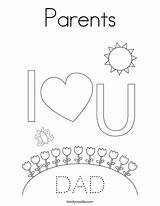 Coloring Parents Happy Dad Mom Daddy Mommy Pages Mother Father Kisses Hugs Mama Birthday Print Twistynoodle Built California Usa Noodle sketch template