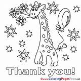 Thank Coloring Pages Printable Teacher Giraffe Please Service Military Stars Sheet Cards Color Getcolorings Iphone Cat Sheets Print Colorings Getdrawings sketch template