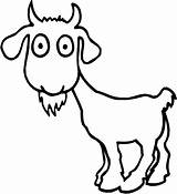 Goat Coloring Pages Cartoon Goats Printable Color Kids Clipart Animal Print Sheet Library Sheep Animals Drawings Children Colouring Billy Gruff sketch template