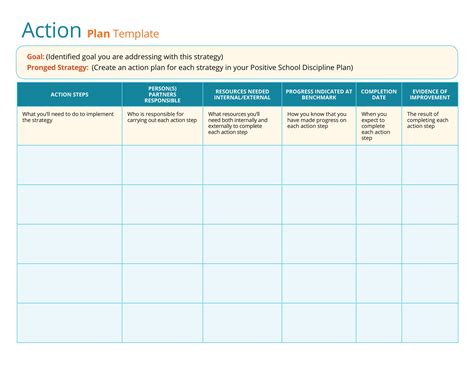 printable strategic plan template word printable templates