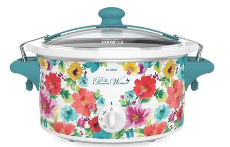 The Pioneer Woman Breezy Blossom 6 Quart Portable Slow Cooker 33062