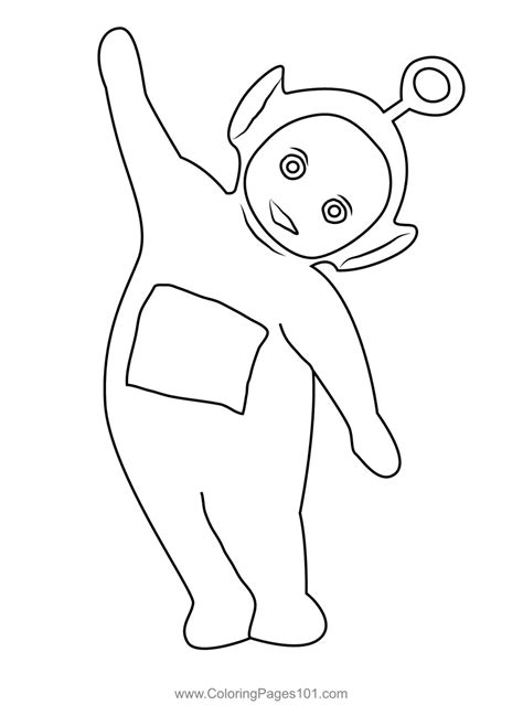 happy po coloring page  kids  teletubbies printable coloring