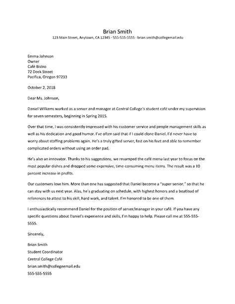 recommendation letter   student template   vrogueco