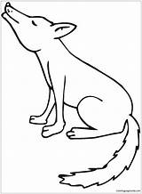 Coyote Coloring Howling Pages Drawing Printable Kids Color Animal Wolf Print Supercoloring Coyotes Outline Getdrawings Choose Board Coloringpagesonly sketch template