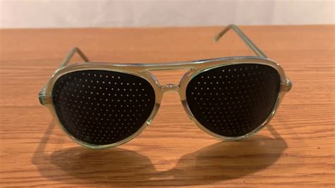 pinhole glasses to improve vision youtube